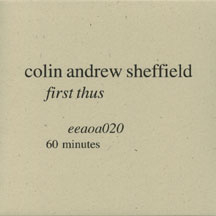 eeaoa020  colin andrew sheffield  first thus